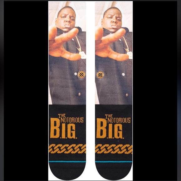 STANCE CASUAL CREW THE NOTORIOUS B.I.G KING OF N.Y. SIZE LARGE NWT - Picture 3 of 4